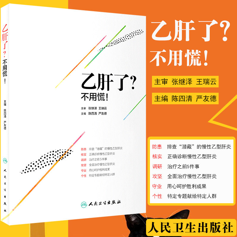 乙肝了 不用慌 慢性乙肝治疗 保肝降酶 退黄抗炎 抗病毒 逆转肝硬化 防治肝癌 陈四清 严友德著 9787117286633 人民卫生出版社