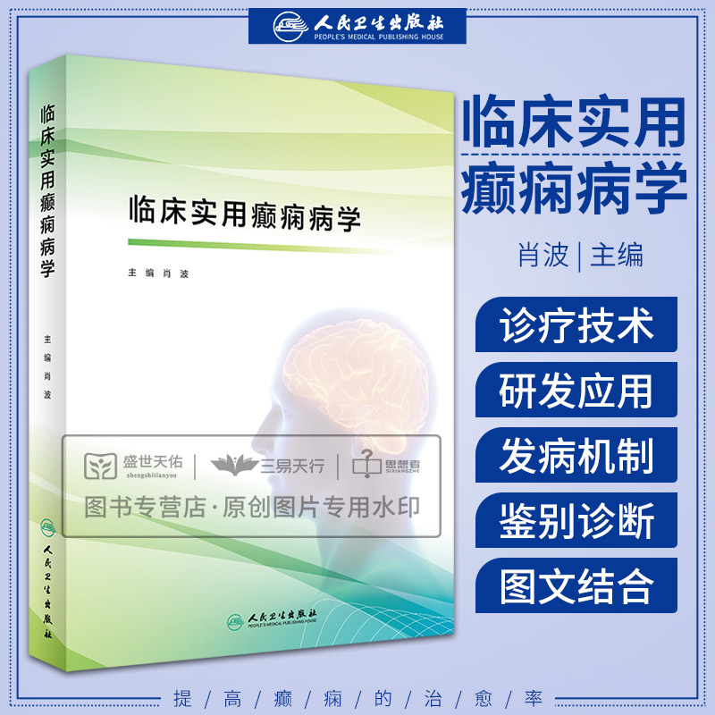 临床实用癫痫病学 肖波 癫痫诊治书籍分类病因临床电生理学诊断晕厥运动障碍抽动症 人民卫生出版社