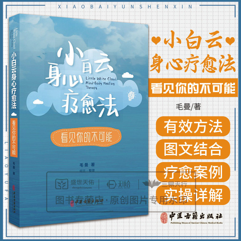 小白云身心疗愈法看见你的不可能 毛曼著 带着读者走进自己的内心 疗愈情绪和身体活出一个喜悦富足的自己 中医古籍出版社