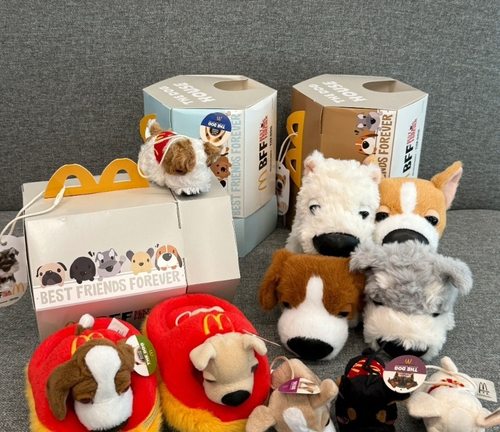 麦当劳BFF大头狗2025卡通狗狗毛绒公仔玩具挂件全系