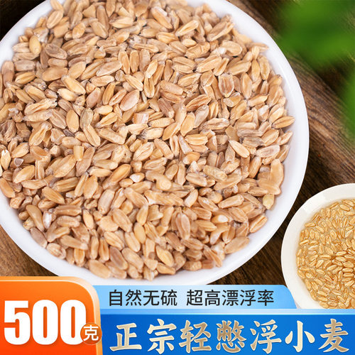 正宗浮小麦中药材500g超高上浮率