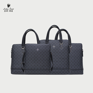 劳斯帅特男包2023新款男士公文包商务手提包时尚复古印花办公电脑