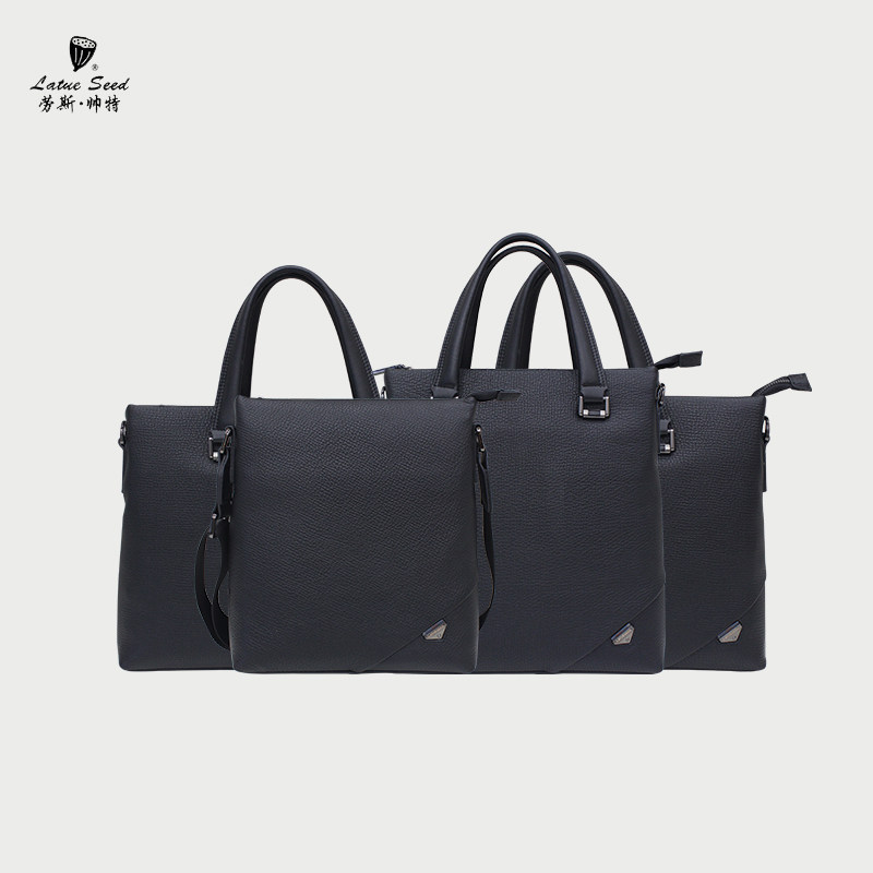 劳斯帅特2023新款男包手提包简约商务包单肩包男士头层牛皮公文包