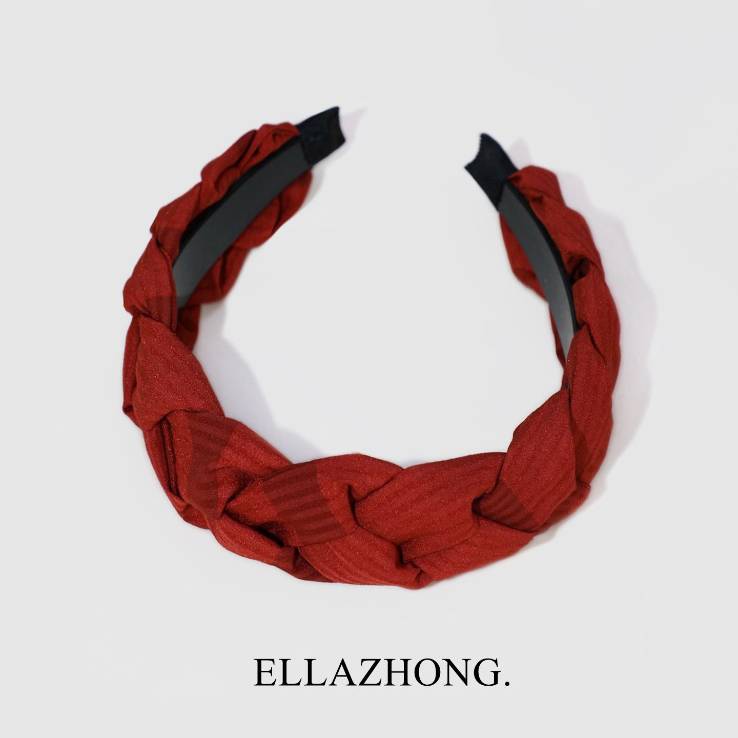Ellazhong原创橘红复古甜美发饰
