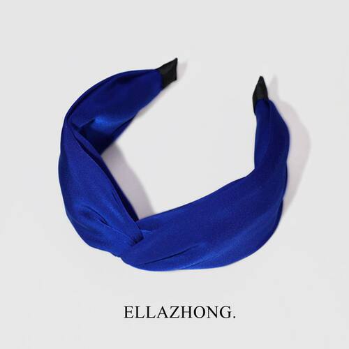 高品质缎面~克莱因蓝色发箍女