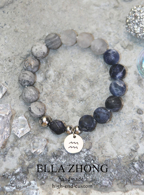 星球韩国百搭雾面天然石手饰品