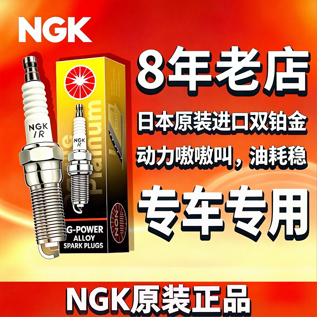 NGK火花塞93105适配神行者力狮傲虎驰鹏沃尔沃S80L V60 XC60 XC90