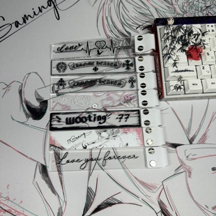 客制化键盘飘带定制个性改装wooting美加狮小蜜蜂通用安装迈从ATK