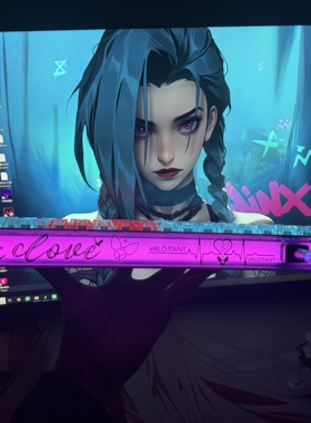 神罚GP68暮蝶kitty二次元灯箱贴纸磁轴机械键盘无畏契约灯罩贴纸