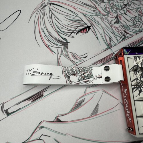 樱之舞特别版通用客制化键盘飘带挂件超纤皮made68/84/ATK68/狼珠