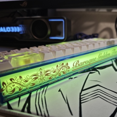 巴洛克适用狼蛛hero68he系列灯箱贴纸二次元电竞游戏键盘灯罩贴纸