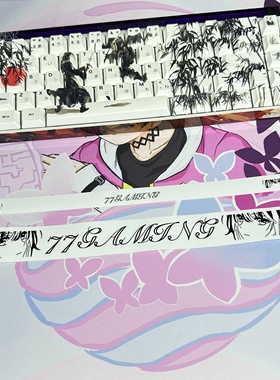 77gaming狼珠hero68he雪乃灯箱贴纸二次元电竞游戏键盘灯罩贴纸