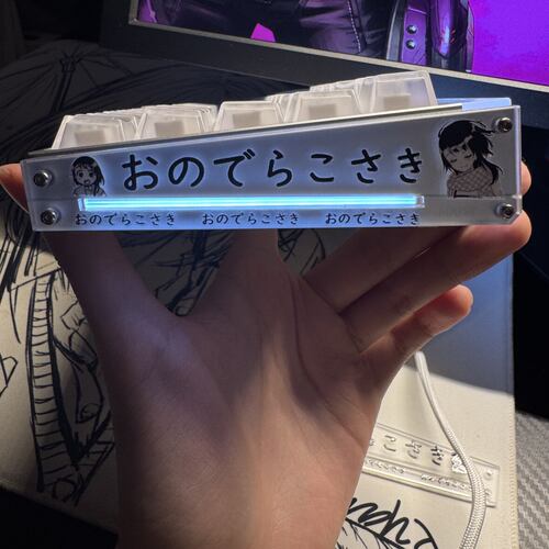 小野寺小咲made68 V2侧板贴纸装饰配件键盘贴纸装饰配件灯罩贴纸