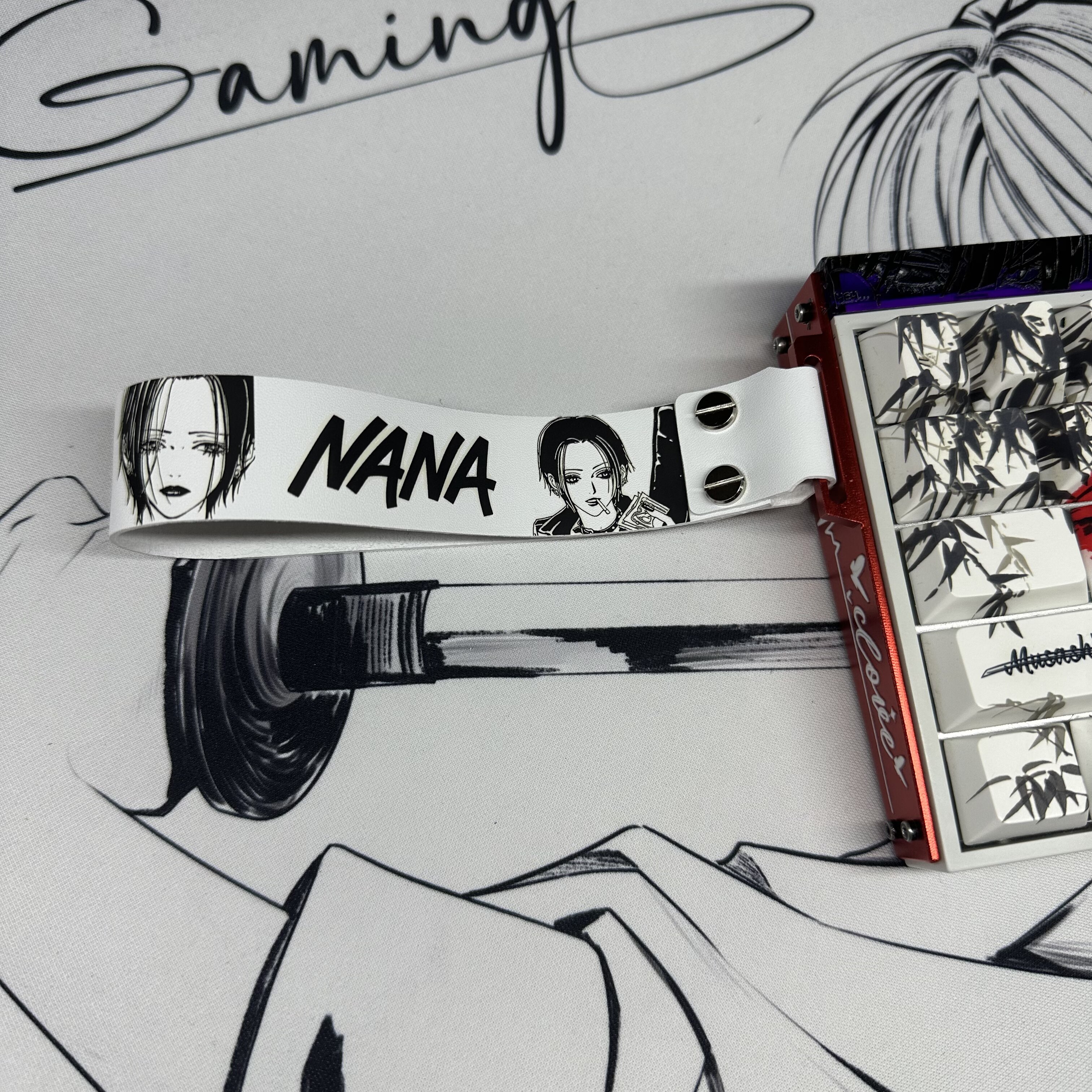 Nana二次元游戏通用键盘飘带潮牌创意个性简约美加狮狼装饰挂件