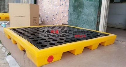 工业防渗漏接油盘 盛漏平台 油桶防漏托盘塑料托盘配叉车防泄露