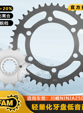 AFAM川崎NINJA250/400 z250 Z400 X300ZX-4R前后牙盘链轮链条改装