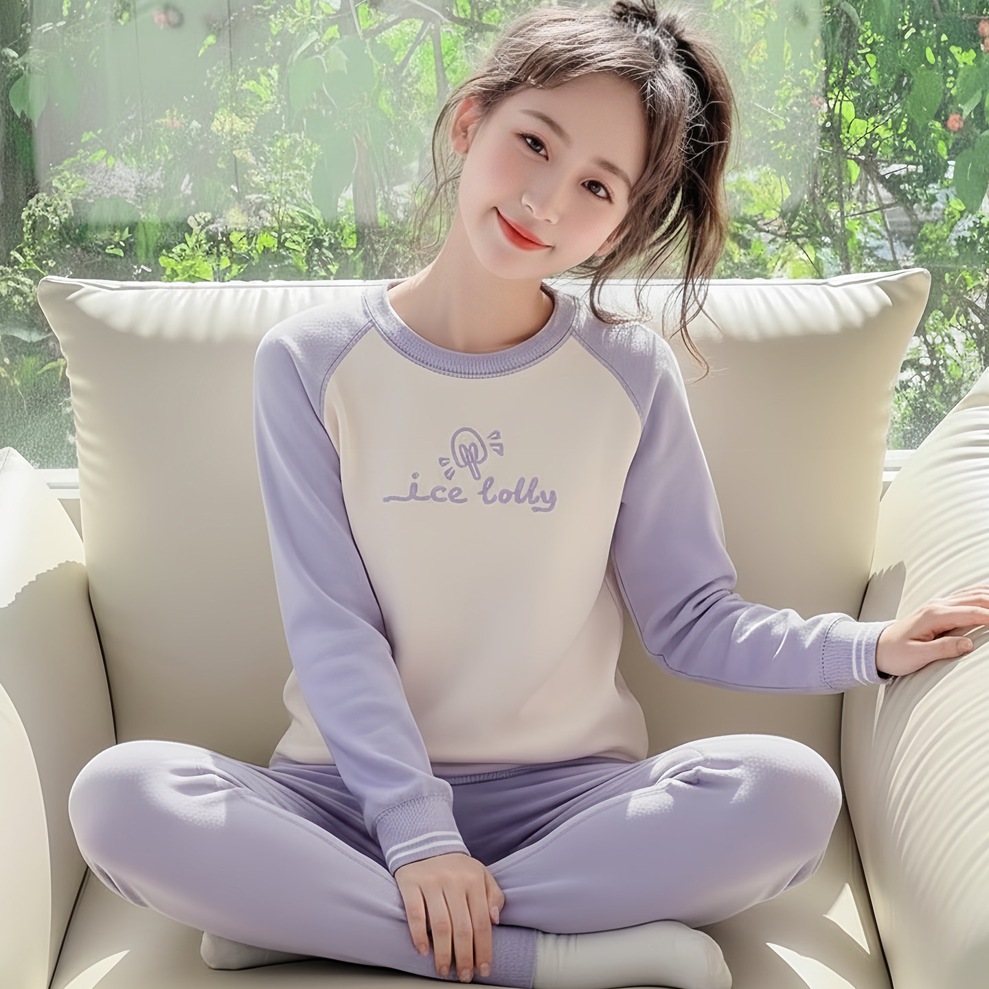 冬天保暖内衣女套装加绒加厚少女中学生百搭秋衣秋裤大童女孩睡衣,女士内衣/男士内衣/家居服,保暖套装,淘宝优惠券,粉丝福利购,淘宝优惠卷