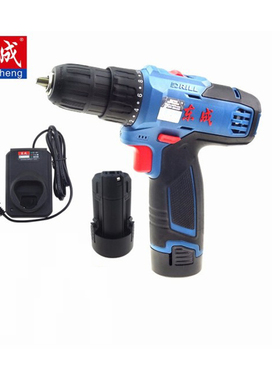 东成DCJZ1201E锂电钻电动螺丝刀充电式手电钻多功能手枪钻家用