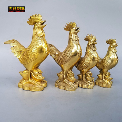 工艺纯铜招财风水生肖鸡