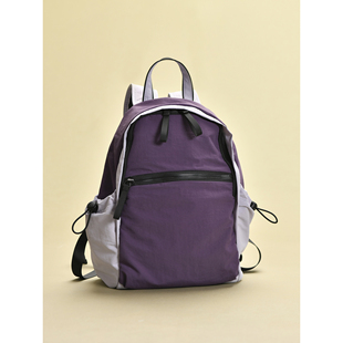 2025日韩春夏轻便撞色时尚百搭户外健身登山双肩背包通勤女手提包