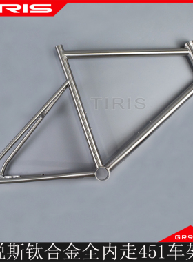 TIRIS泰锐斯GR9钛合金XL3小轮451自行车车架公路通勤休闲车架定制