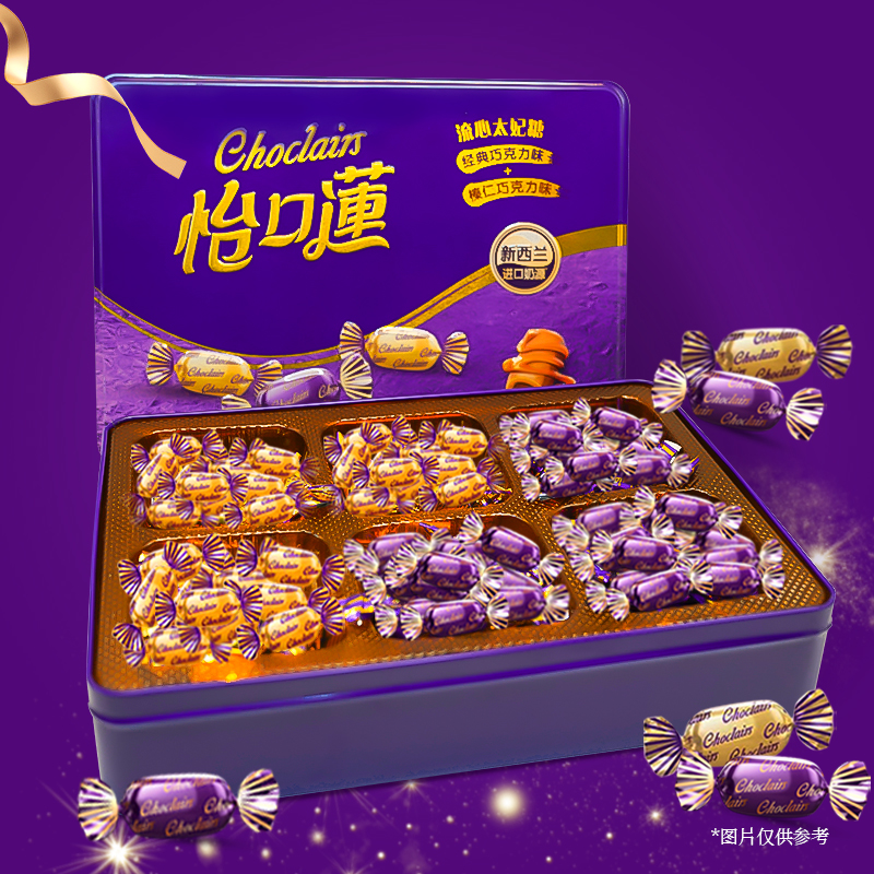 怡口莲香菇来了太妃糖夹心糖果