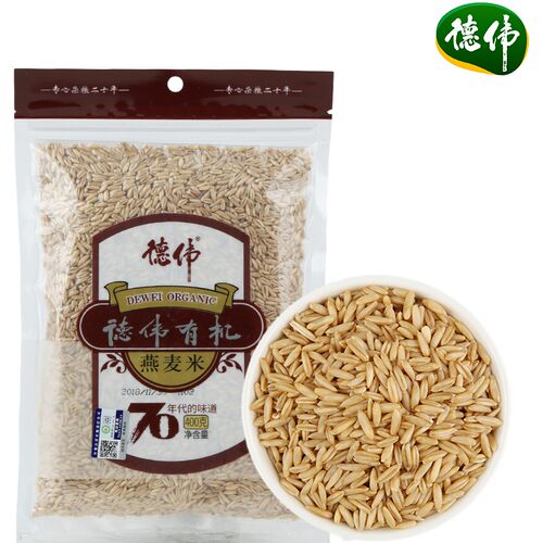 德伟有机燕麦米营养早餐燕麦400g2件包邮