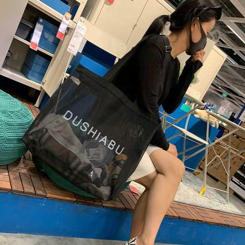 网纱女士透气超大容量旅行健身包