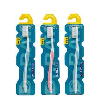 雷治D4成人细洁牙刷细密羽柔刷毛护龈美白清新除味更换提醒器男女