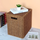 Производитель источника Имитация лозы сплетенная корзина для хранения домашнего хранения, гостиная книга газета закуски и мусор в ванной комнате для хранения одежды для хранения одежды