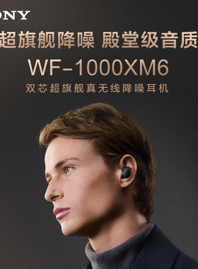 新品 Sony/索尼WF-1000XM6 双芯超旗舰真无线蓝牙降噪耳机降噪豆