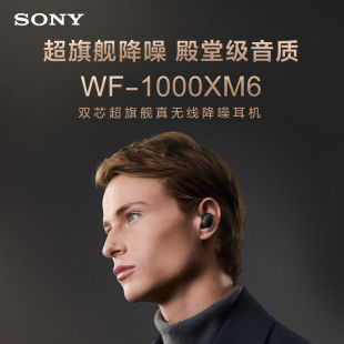 1000XM6 索尼WF 双芯超旗舰真无线蓝牙降噪耳机降噪豆 Sony 新品