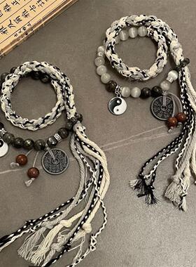 编织情侣款太极山鬼花钱