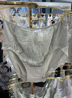 华歌尔蓝标 WP3573 蕾丝中高腰棉质女三角内裤内衣WB8573配套139