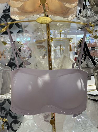 新品华歌尔女士 WB10G4 无钢圈1/2杯光面聚拢肩带可拆卸文胸499