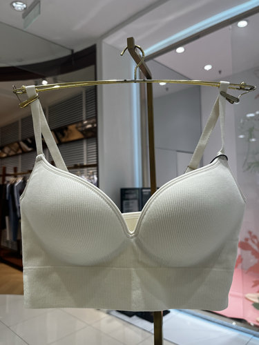 华歌尔GOCOCI WC30C6一体编织罗纹弹力模杯无钢圈女士背心文胸299