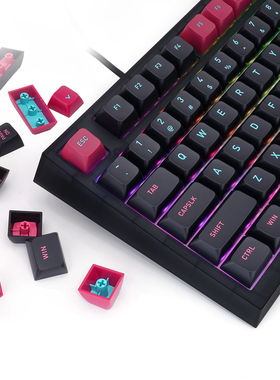 经典复古大全套二色成型GK6高度机械键盘迈阿密配色球帽GK75GK980