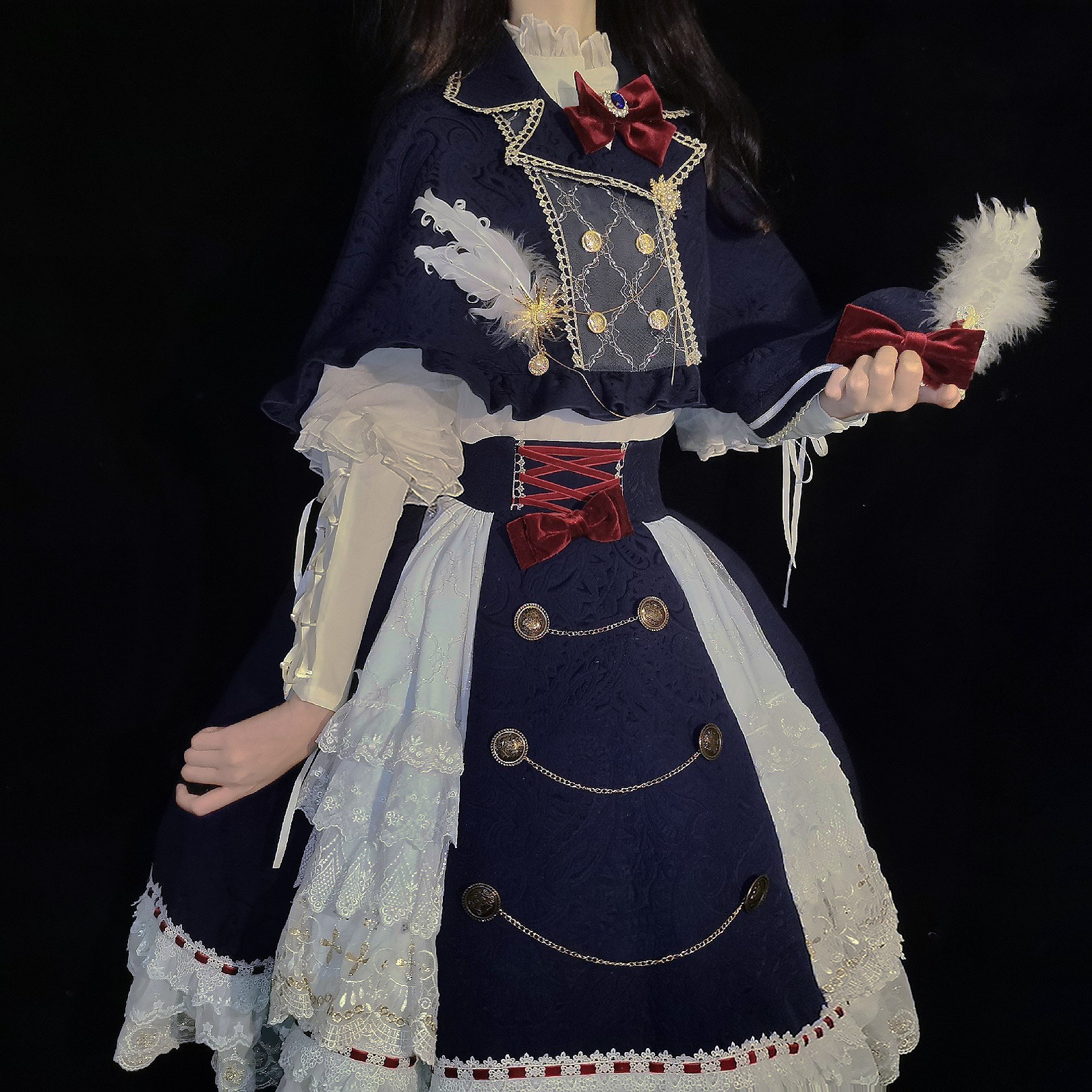 【实体店代挂】白雪姬配色来自菲奥的信Lolita洋装SK斗篷魔法学院
