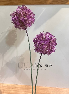 仿真大花葱紫色绣球装饰花花园造景森系花海布置素材婚庆插花