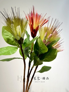 小众花材仿真花公主花合欢花雪绒花梦幻插花素材花艺造景摄影道具