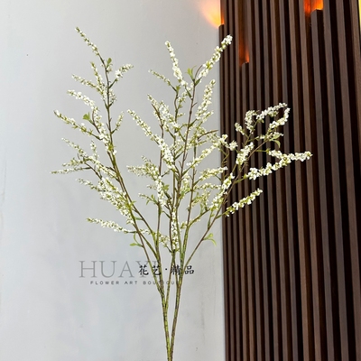 仿真绿植雪柳枝假花树枝