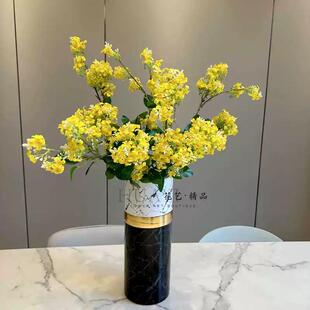 仿真花古树头黄丁香花法式花材装饰花九里香粉色白色木绣球