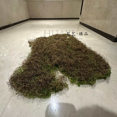 双面枯草仿真青苔地毯绿色植绒假山丘园林景观装饰品