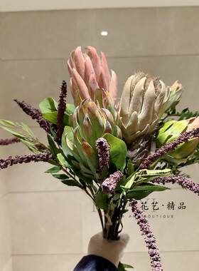 仿真花朝鲜蓟帝王花安娜皇后
