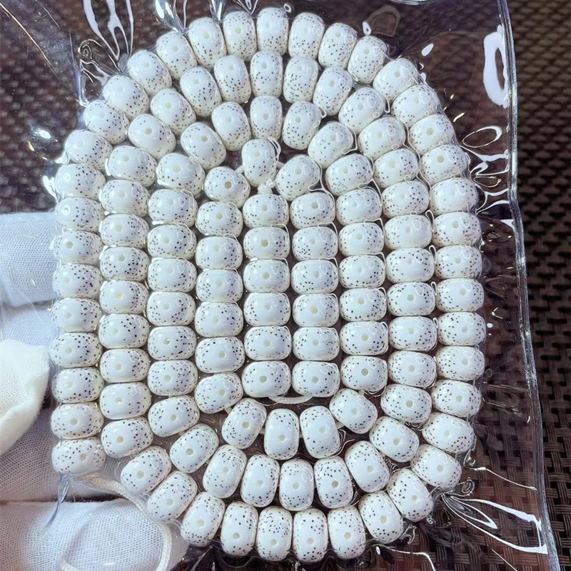 大留白海南星月菩提子108颗 原籽正月高瓷密桶珠男女文玩佛珠手串