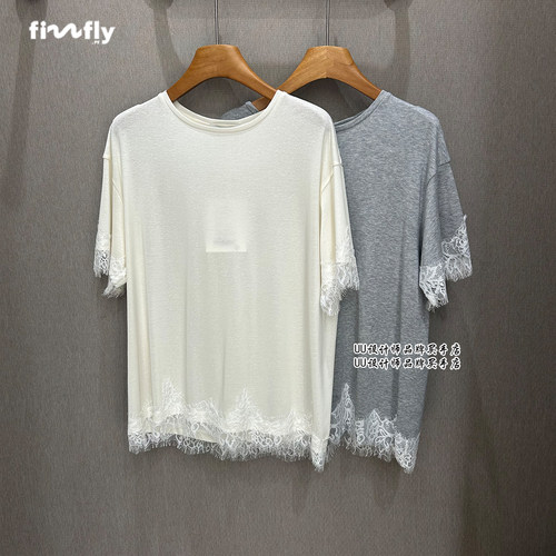 fizzfly |  正品专柜女装 2026新款 蕾丝边  短袖T恤【拍下改价】