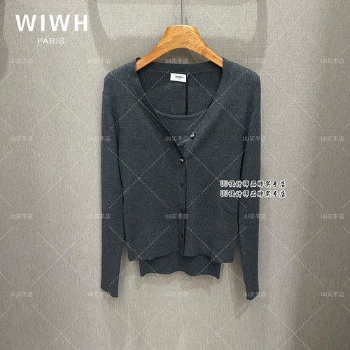 WIWH | 正品实拍专柜设计师 2026秋 针织开衫两件套 WHLA2F562