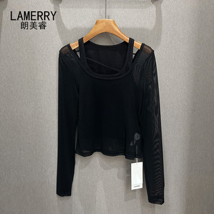 LAMERRY | 朗美睿 女装 正品折扣 26春装黑色上衣 LWLS3N183