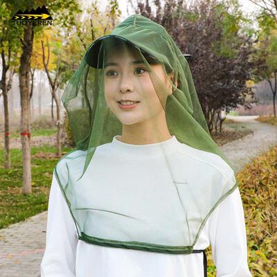 头部蚊帐~户外钓鱼防蚊虫网头套