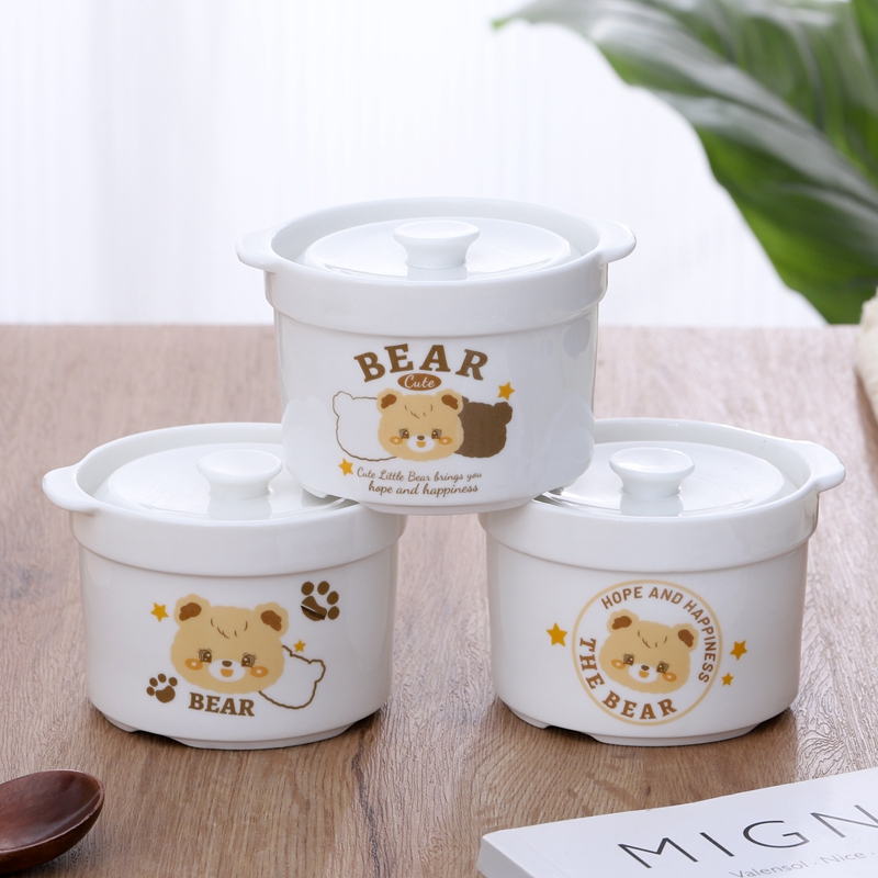食品级新骨瓷儿童蒸蛋蒸汤碗